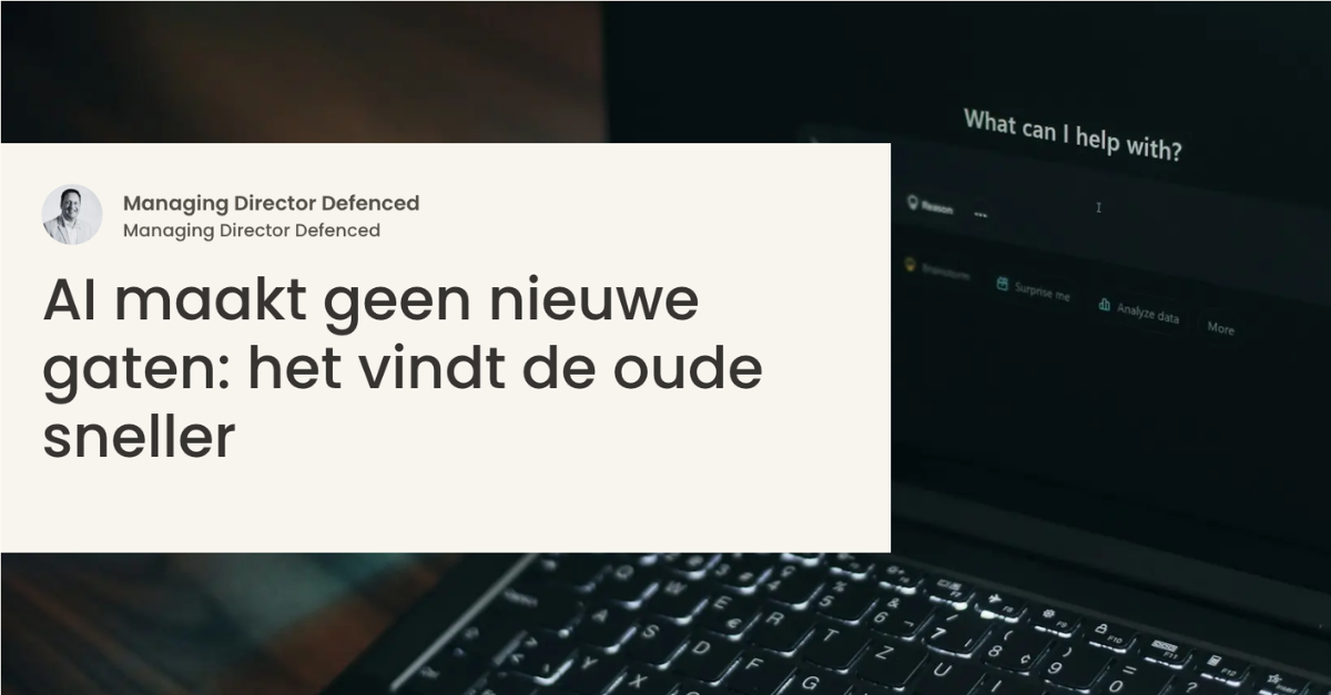 AI maakt geen nieuwe gaten: het vindt de oude sneller